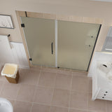 Belmore GS 58.25"-59.25"x72" Frameless Hinged Shower Door