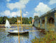 Claude Oscar Monet A Road Bridge at Argenteuil Gallery Wrapped Canvas Print