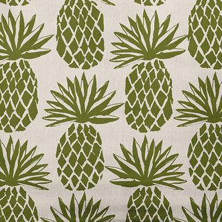 18" x 18" Pineapple Stripes Indoor/Outdoor Polyester Throw Pillow, Olive