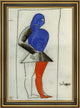 Kazimir Malevich Brawler - 16" x 24" Framed Premium Canvas Print