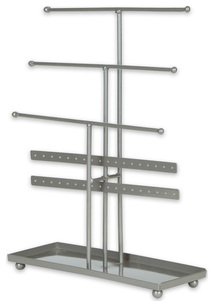 Gray 3 Tier Jewelry Organizer