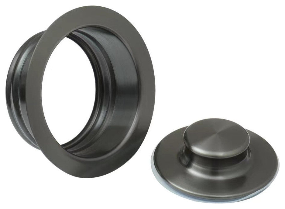 Starstar Kitchen Sink Stopper, Garbage Disposal Flange, Black, With Cover
