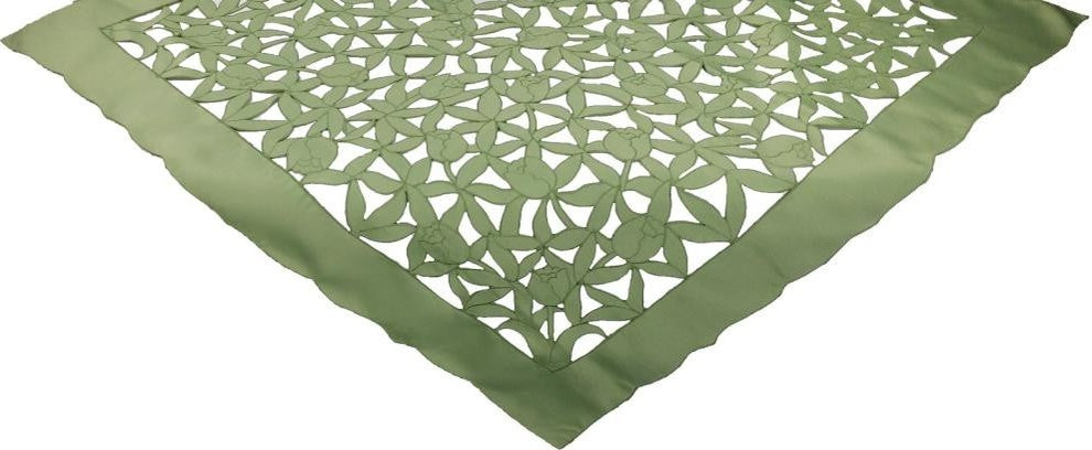 Tulip Bouquet 36"x36" Table Topper, Green