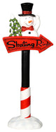 Vickerman JR172230 36" Snowman Skating Rink Sign