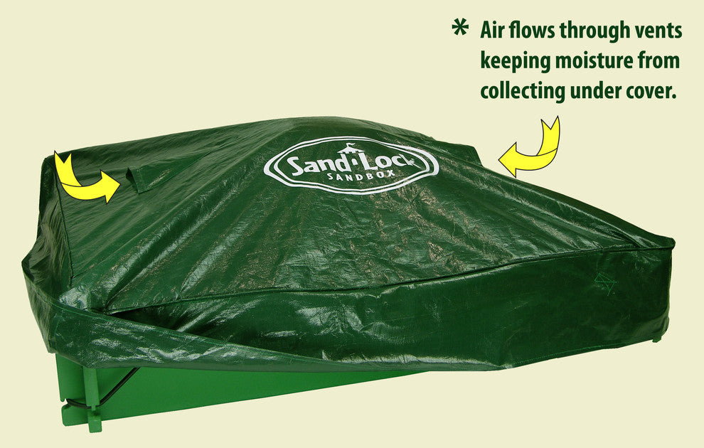 SandLock Sandbox Cover With Ventilation, 5''x5''