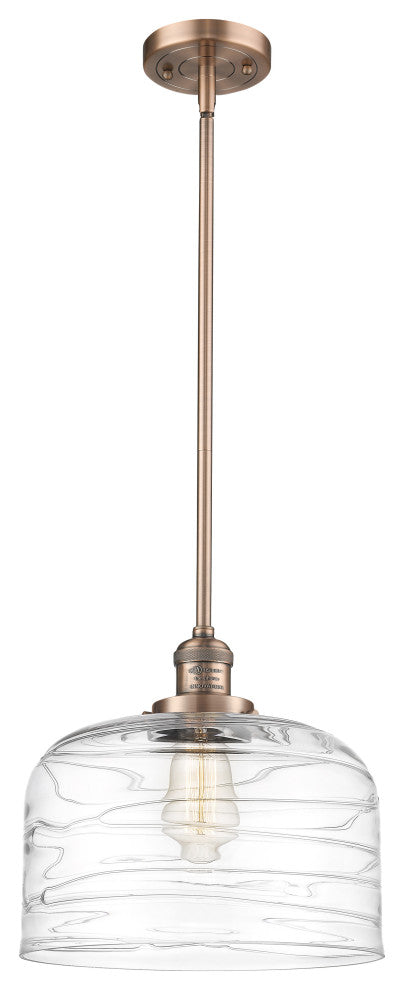 INNOVATIONS 201S-AC-G713-L 1-Light Mini Pendant Antique Copper