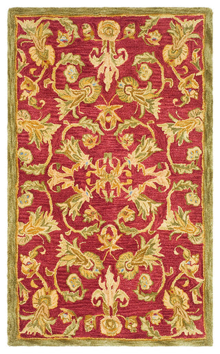 Safavieh Anatolia an527a Rug, Burgundy/Sage, 9'0"x12'0"
