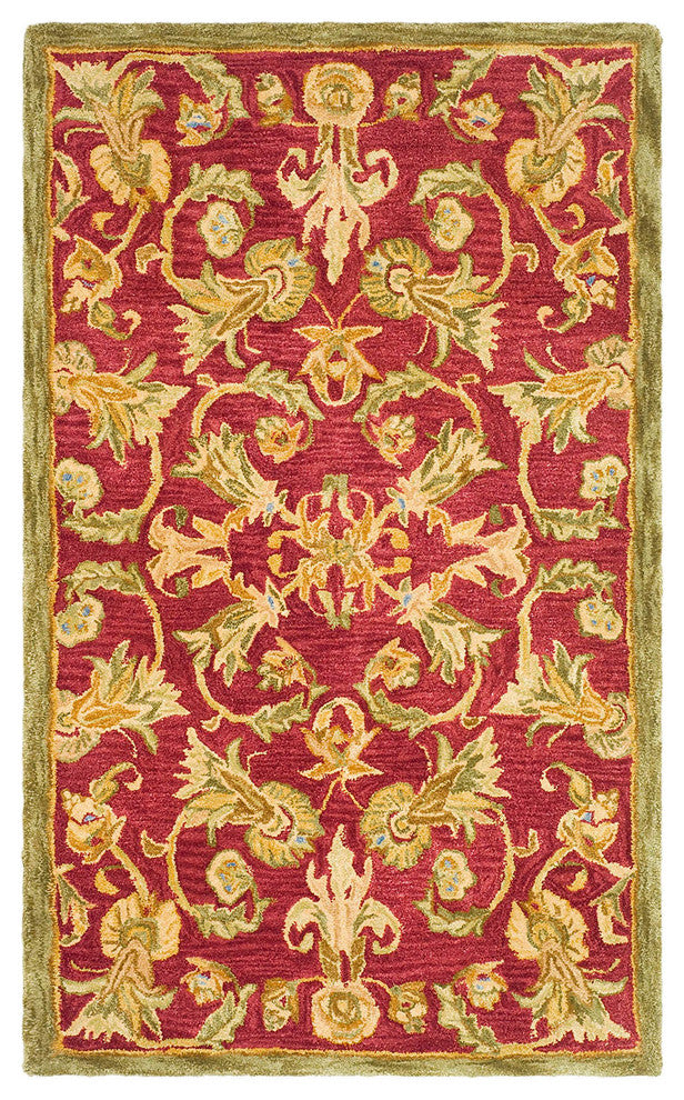 Safavieh Anatolia an527a Rug, Burgundy/Sage, 9'0"x12'0"
