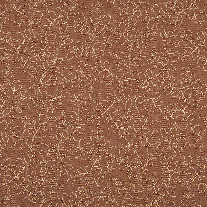 Beige And Red Floral Vines Indoor Outdoor Upholstery Fabric By The Yard