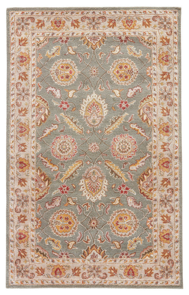 Jaipur Living Callisto Handmade Floral Green/Beige Area Rug, 8'x10'