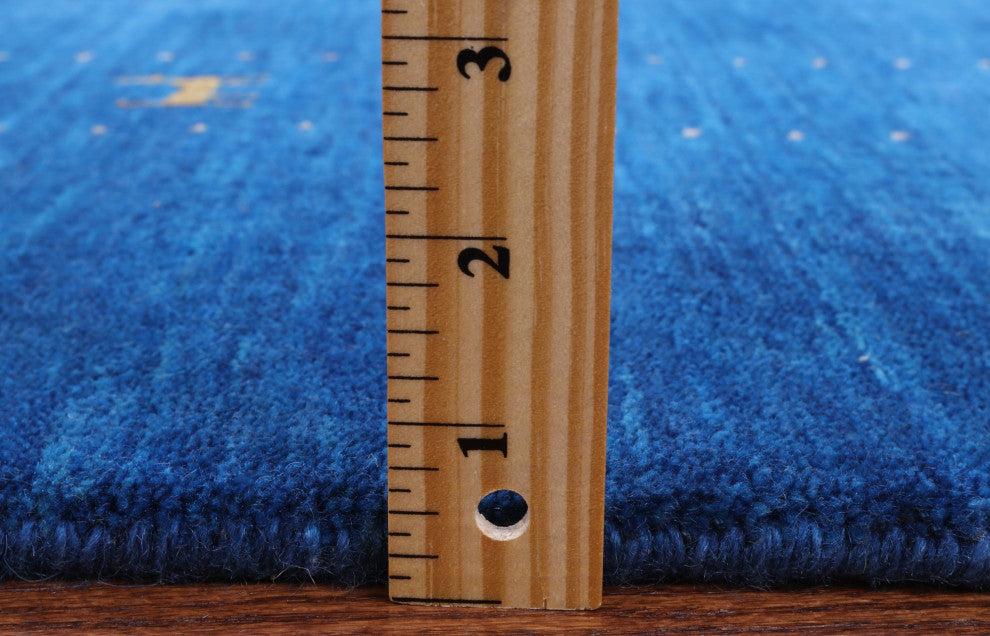 8' 0" X 10' 0" Handmade Persian Gabbeh Wool Rug Q7016