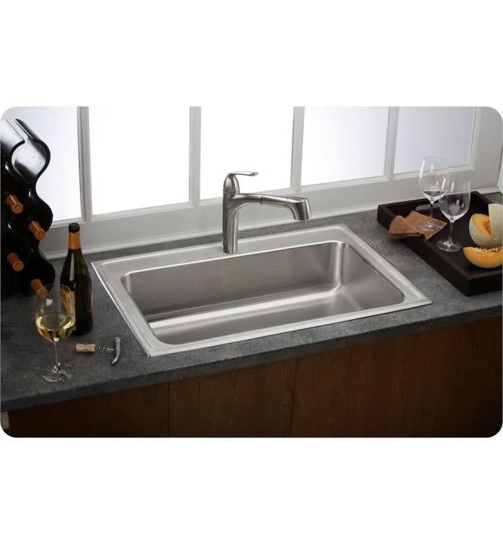 Elkay 11" Single Handle Deck Mount Pullout Spray Kitchen Faucet, LKGT1041CR