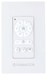 Wall Control 6 Speed DC Fan and Downlight White