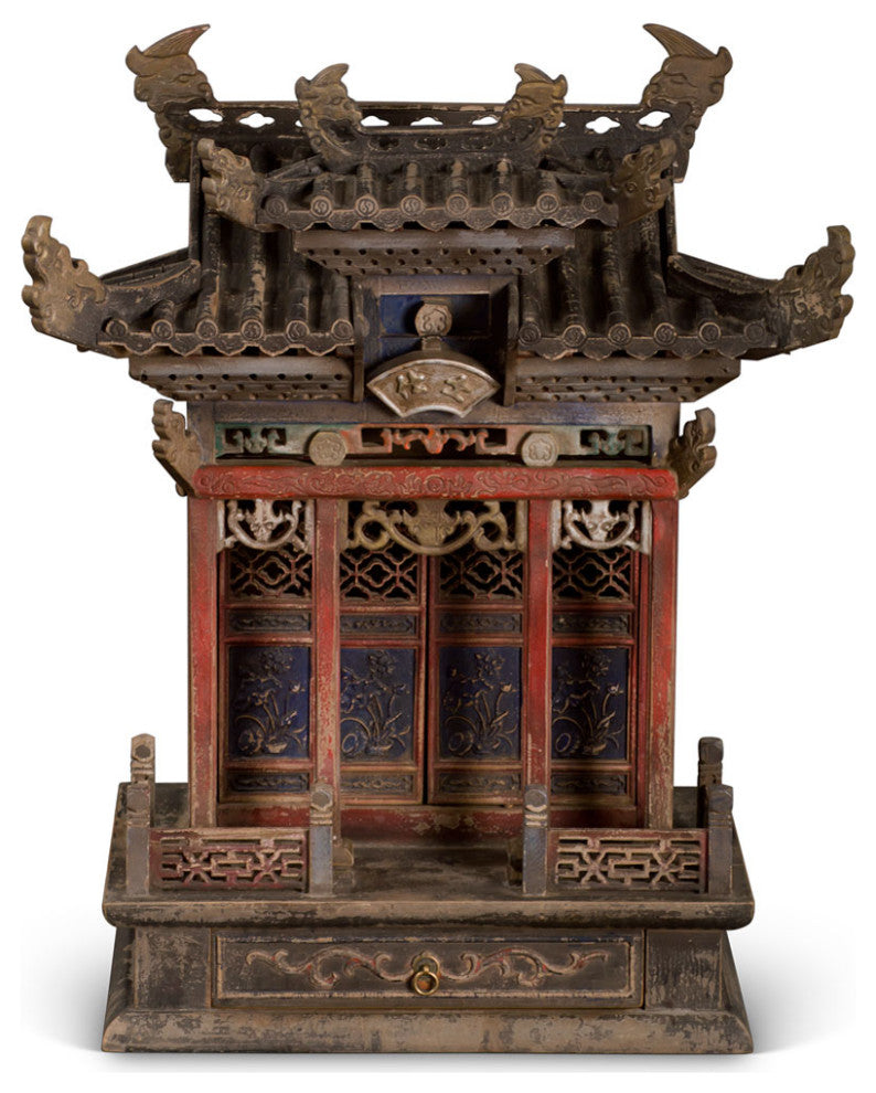 Vintage Chinese Pagoda Altar House
