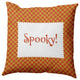 Halloween Spooky Checks Accent Pillow, Rust, 18"x18"