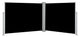 vidaXL Retractable Side Awning Black 55.1"x393.7"