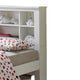 ACME Yara Bookcase Bed, White, Twin