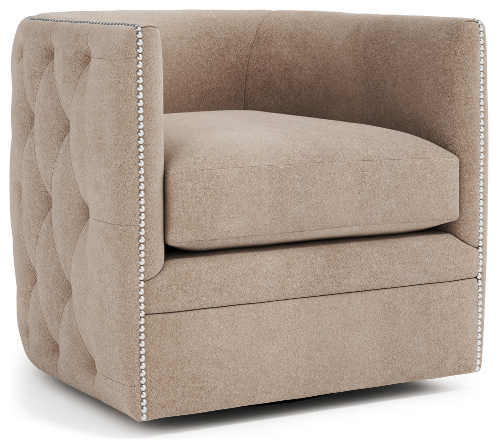 Bernhardt Palazzo Fabric Swivel Chair