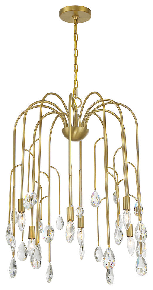 Anholt 6-Light Chandelier, Noble Brass