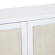 White Four Door Media Credenza Sideboard