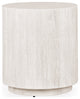 Layne 20" Round End Table by Kosas Home, White Wash