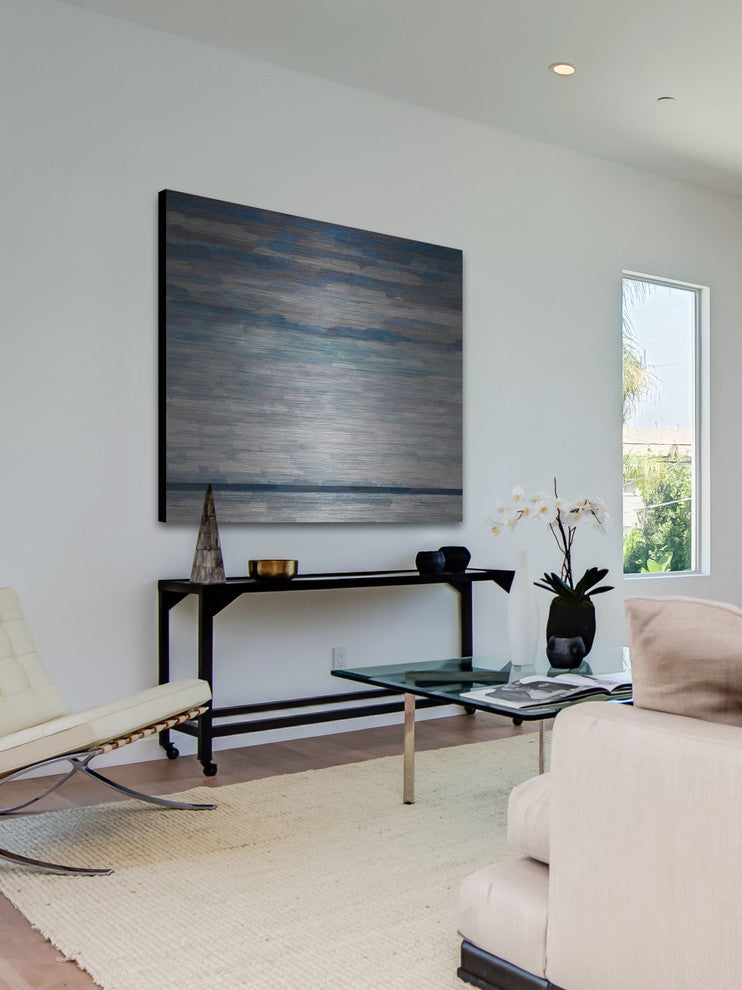 "Walberswick" UV Ink Print on Brushed  Aluminum, 40"x40"