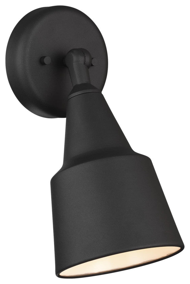 1-Light Adjustable Swivel Flood Light, Black