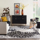 Nourison Aloha 9' x 12' Black White Tropical Area Rug