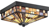 Inglenook 3-Light Flush Mount, Valiant Bronze