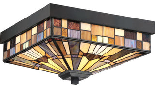 Inglenook 3-Light Flush Mount, Valiant Bronze