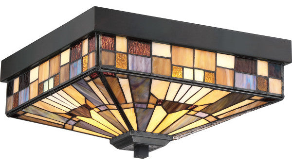 Inglenook 3-Light Flush Mount, Valiant Bronze