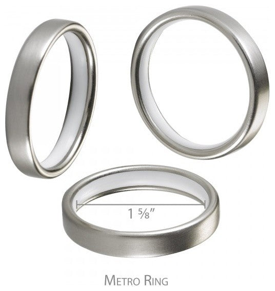 Linea With Rings, Stainless, 120''