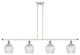 Innovations 516-4I-WPC-G462-6-LED 4 Light Island Light, White, Polished Chrome