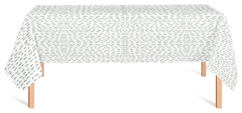 Dashes Green 58x102 Tablecloth