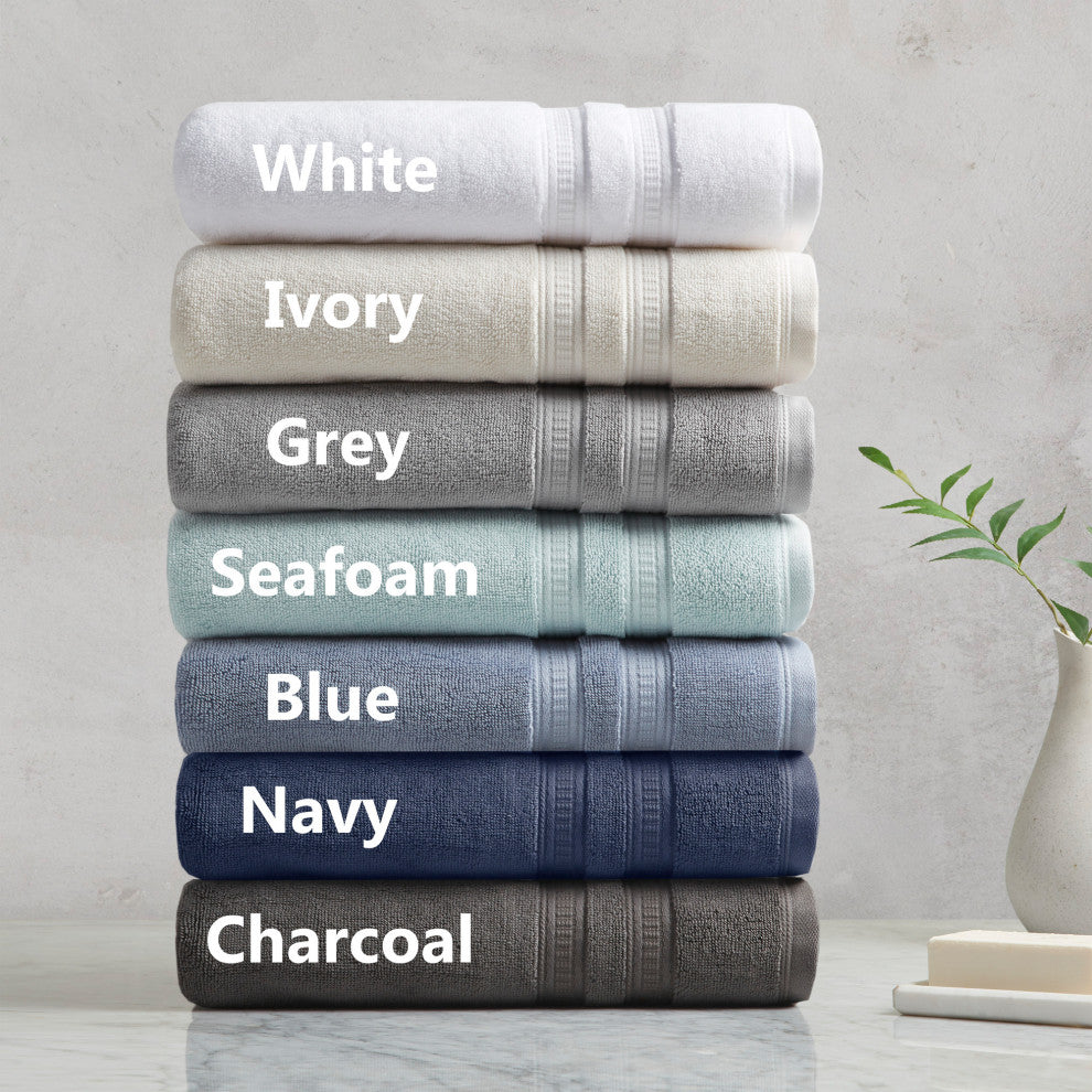Beautyrest 750g Premium Antimicrobial 6-Piece Towel Sets, Light Gray