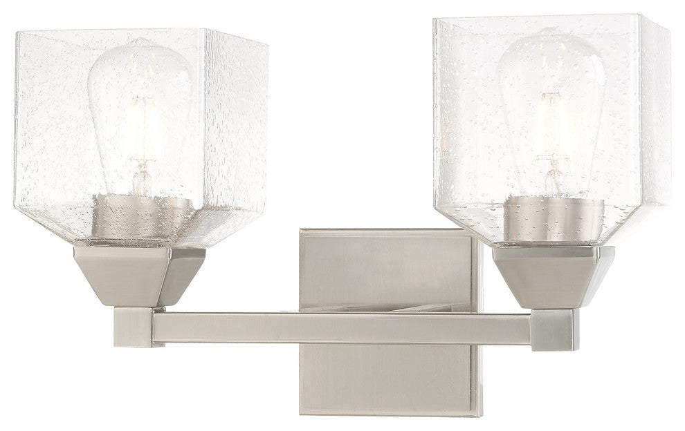 Livex Lighting Brushed Nickel 2-Light Bath Vanity