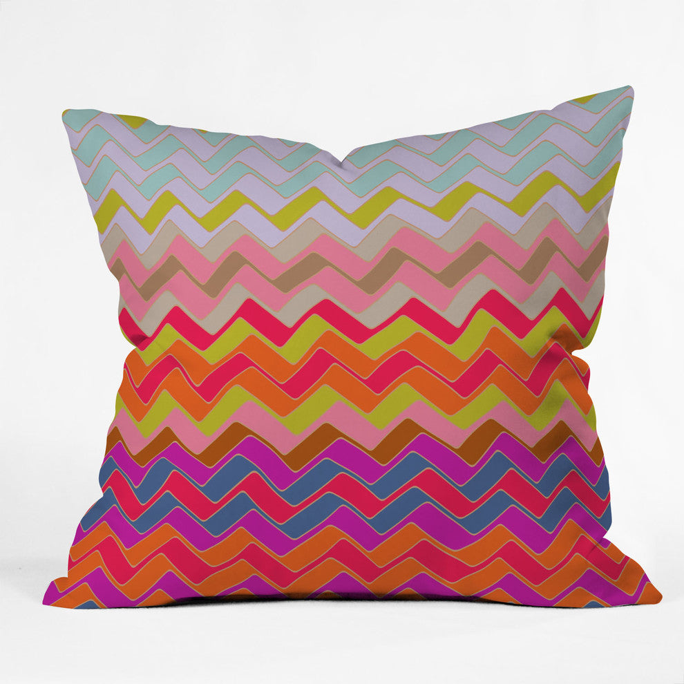 Deny Designs Sharon Turner Geo Chevron Outdoor Throw Pillow