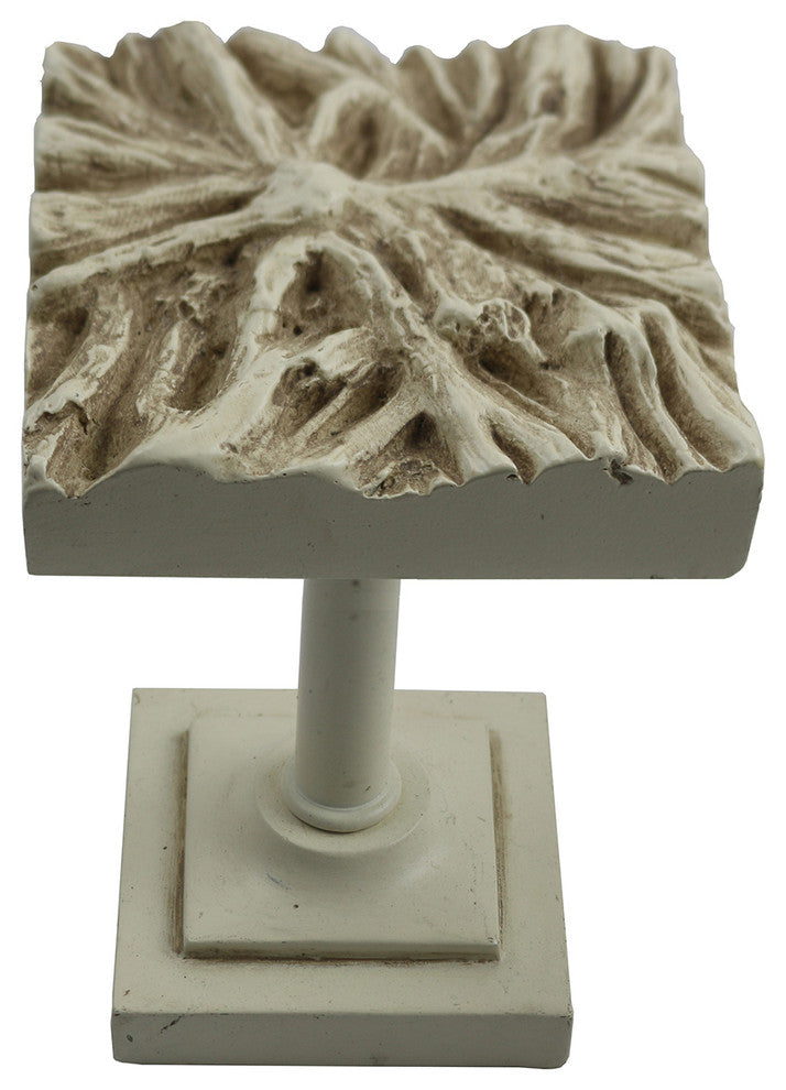 Root Medallion Drapery Holdback, Antique Ivory