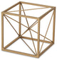 Metal Cube Table Decor, Gold