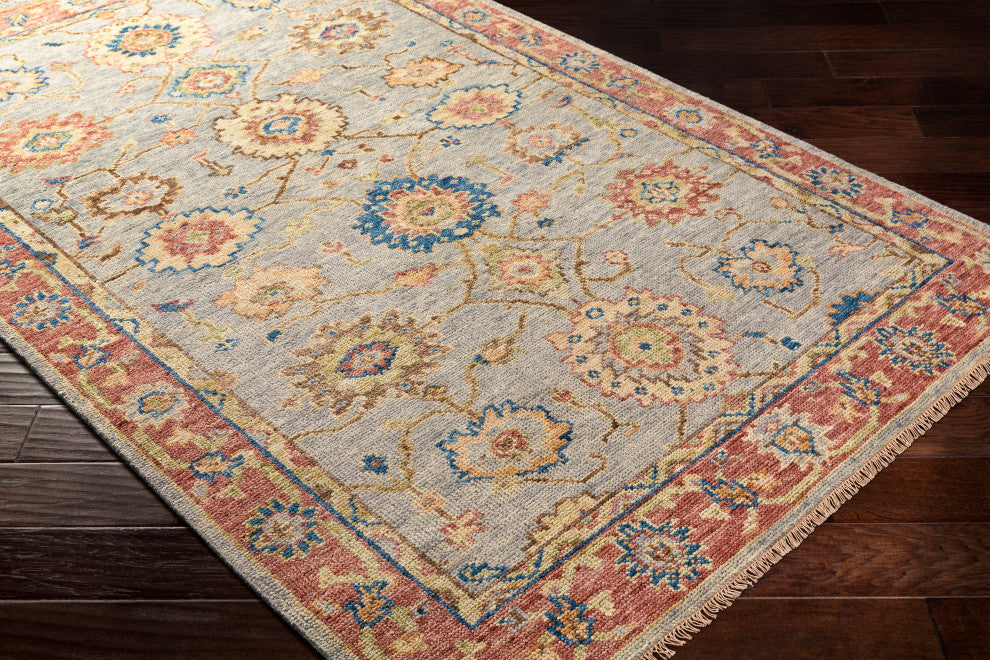 Surya Biscayne BSY-2304 Traditional Area Rug, 2' x 3' Rectangle