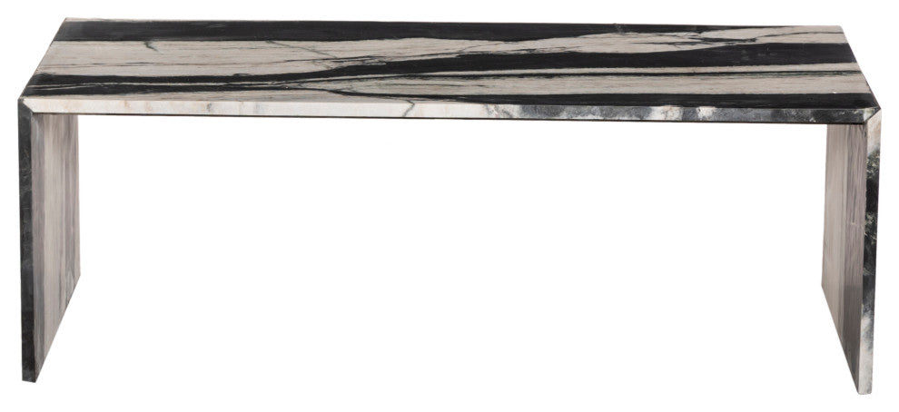 Canova Marble Coffee Table, Black and White, Coffee Table