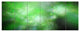 Green Blur Sky with Stars, Abstract Canvas Art Print, 70"x28", 6 Panels