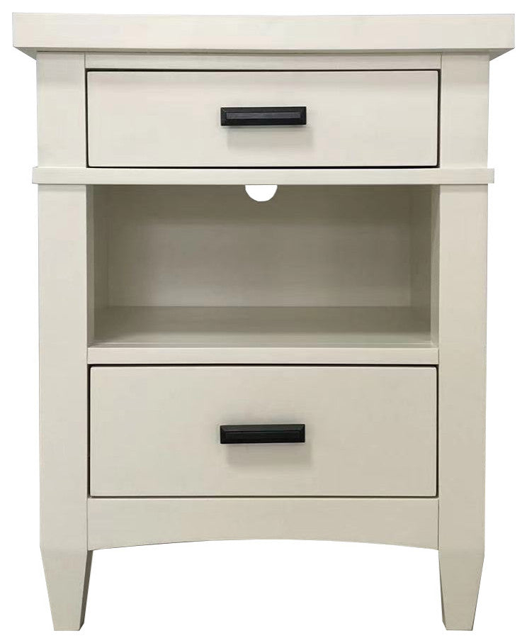 King Platform Bed With 2 Nightstands, King