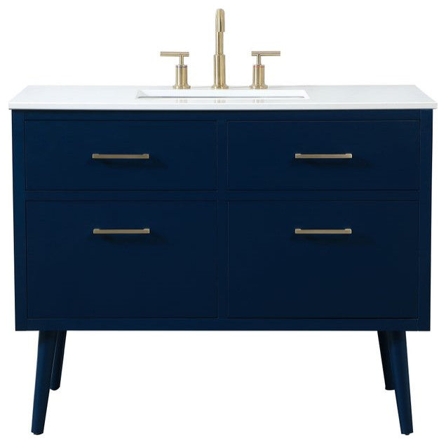 Home Living 42" Bathroom Vanity, Blue