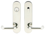 Munich Lever, Tubular Entry, Single Cylinder, RH, Polished Stainless Steel