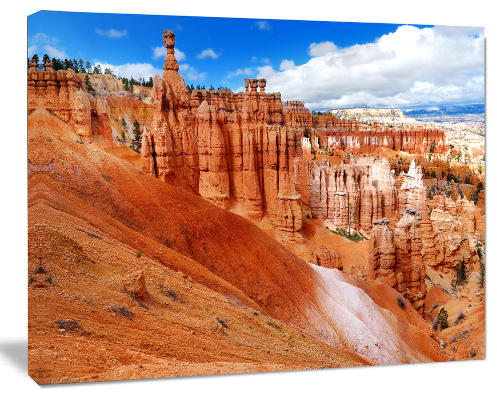 Stunning Red Sandstone Hoodoos, Landscape Canvas Art Print, 20"x12"