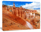 Stunning Red Sandstone Hoodoos, Landscape Canvas Art Print, 20"x12"