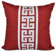 Key Stripe, Stripe Print Pillow, Red, 16"x16"