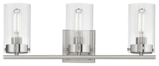 Maxim 12403CL Pinn 3 Light 21"W Vanity Light - Satin Nickel