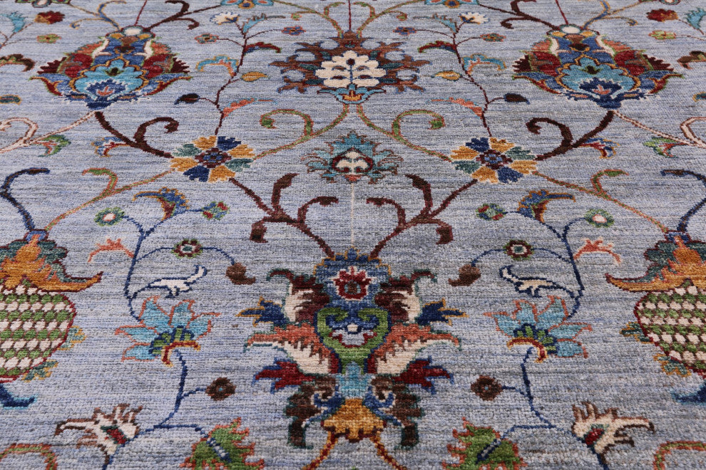 Persian Tabriz Handmade Wool Rug 8' 11" X 12' 5" Q8218